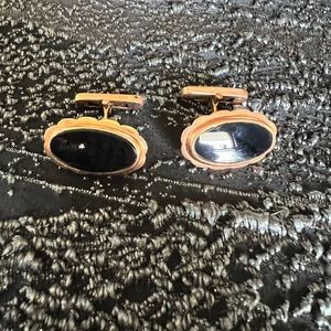 Vintage onyx cufflinks